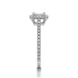 Pierścionek diament szlif szmaragdowy białe złoto SBPZ_059